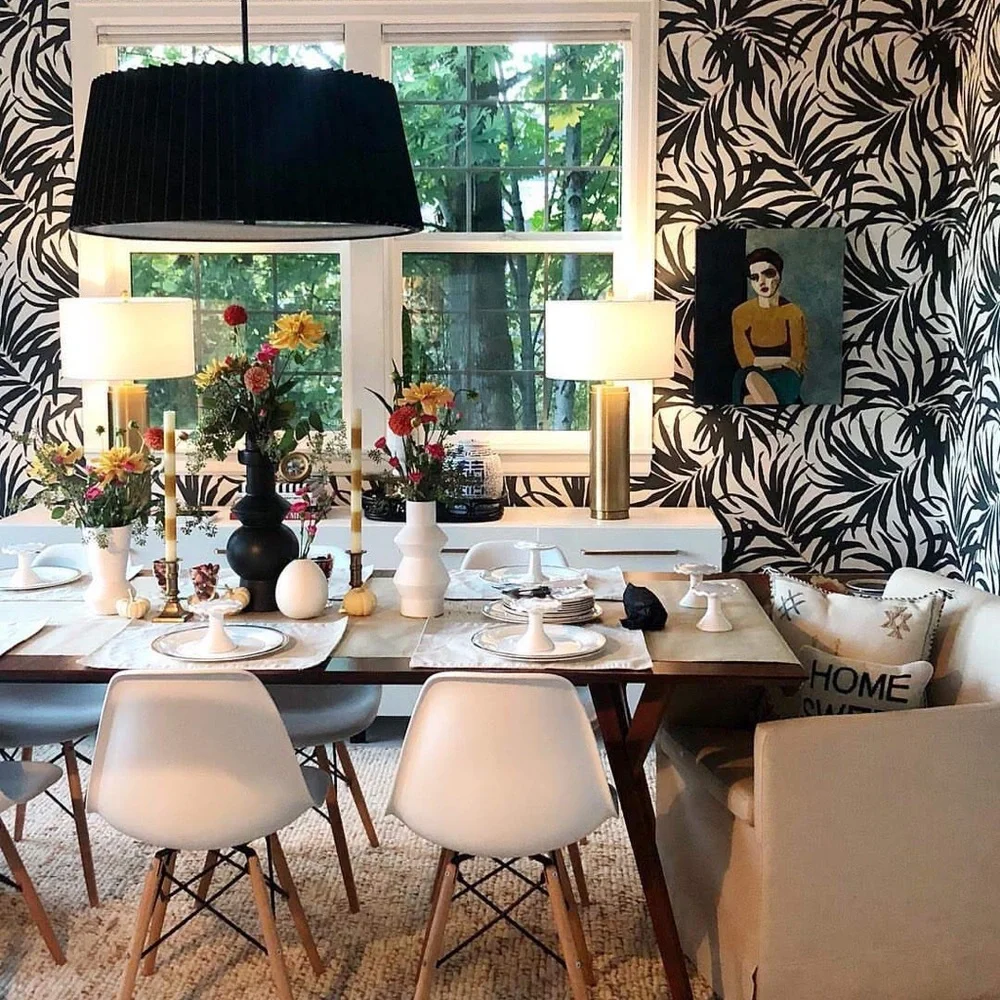 🥳HP Anthropologie York Bali Leaves Premium Peel Stick Wallcovering / Wallpaper